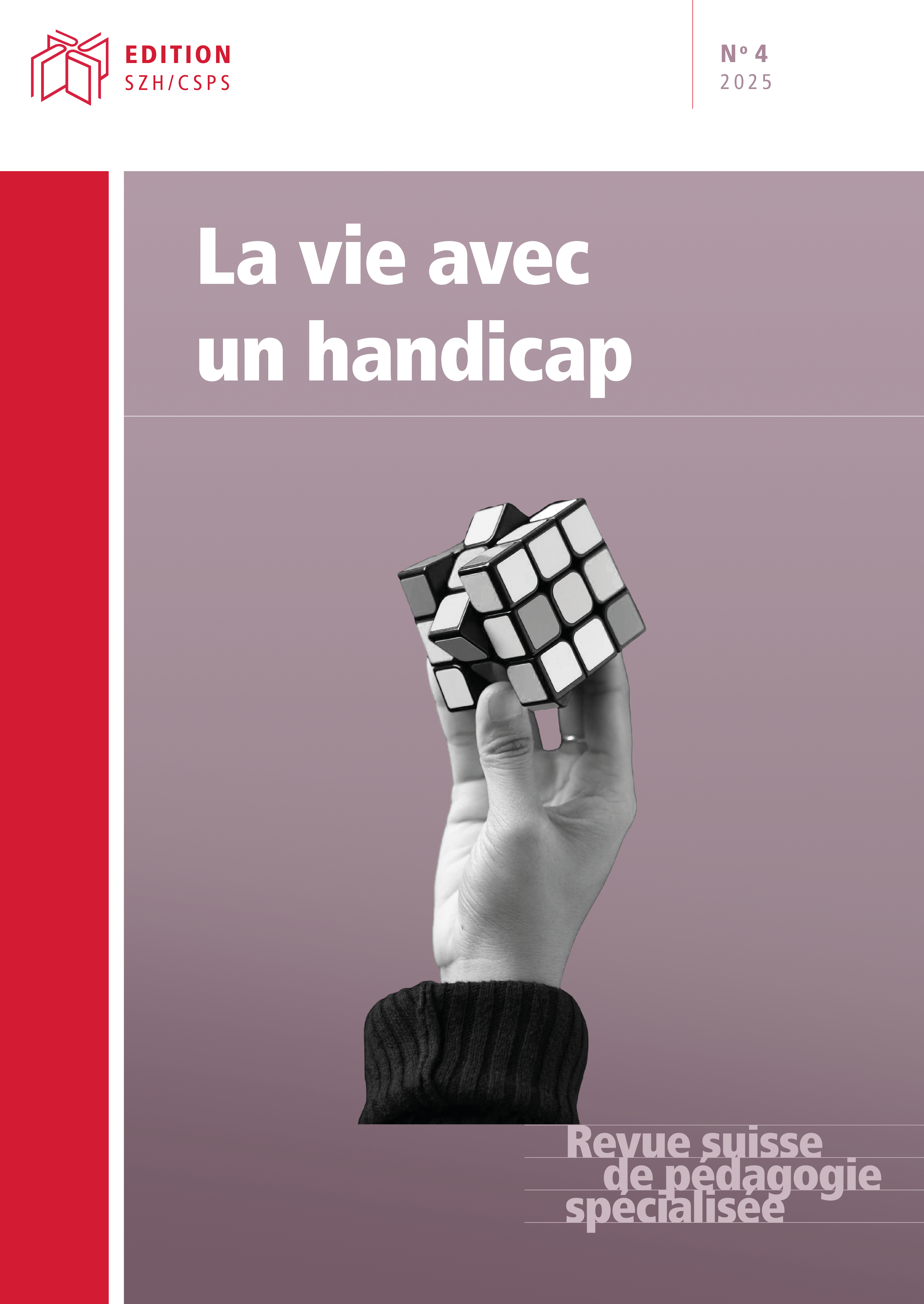 Une main tournant une colonne d'un Rubik's cube