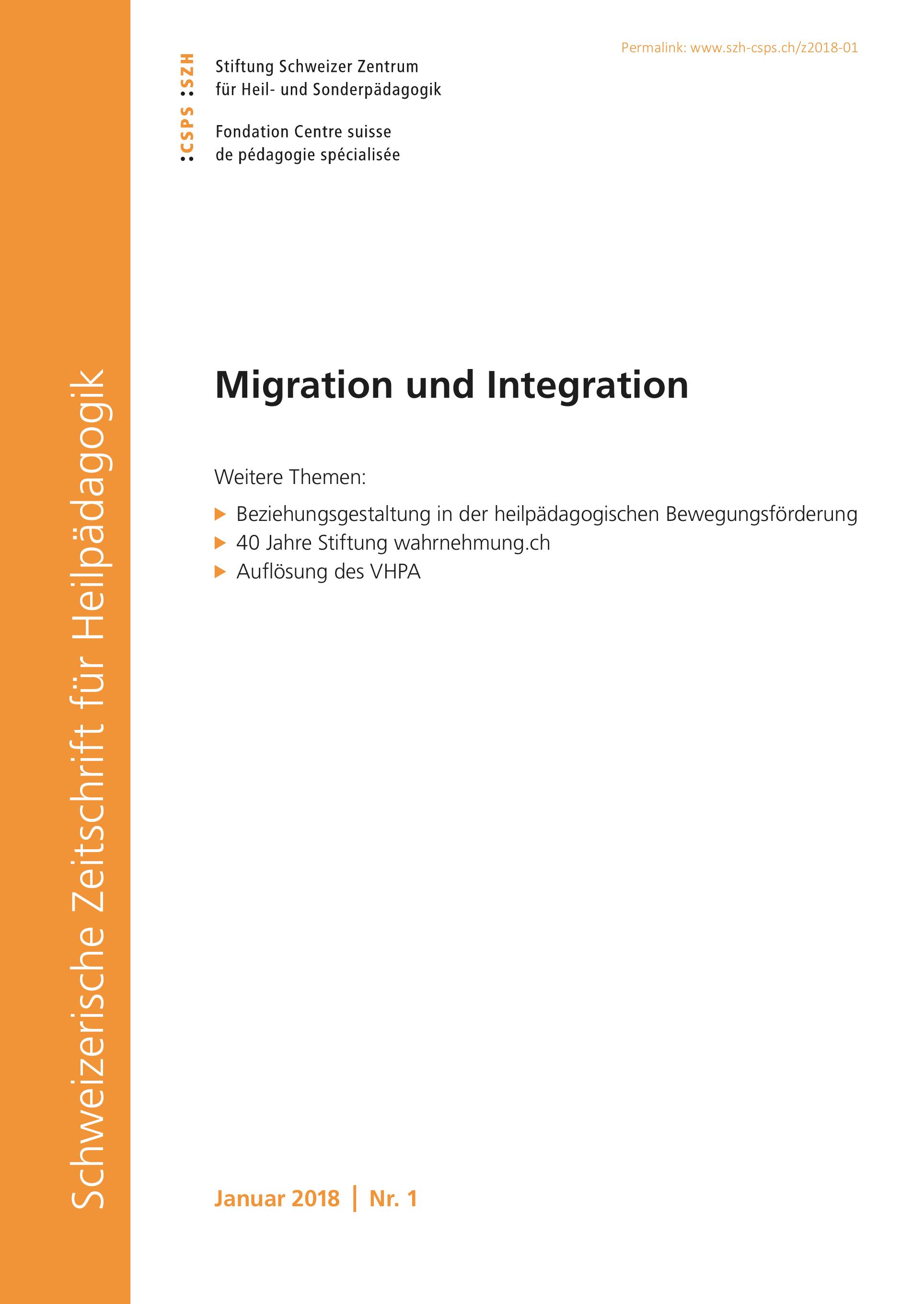 					Ansehen Bd. 24 Nr. 1 (2018): Migration und Integration
				
