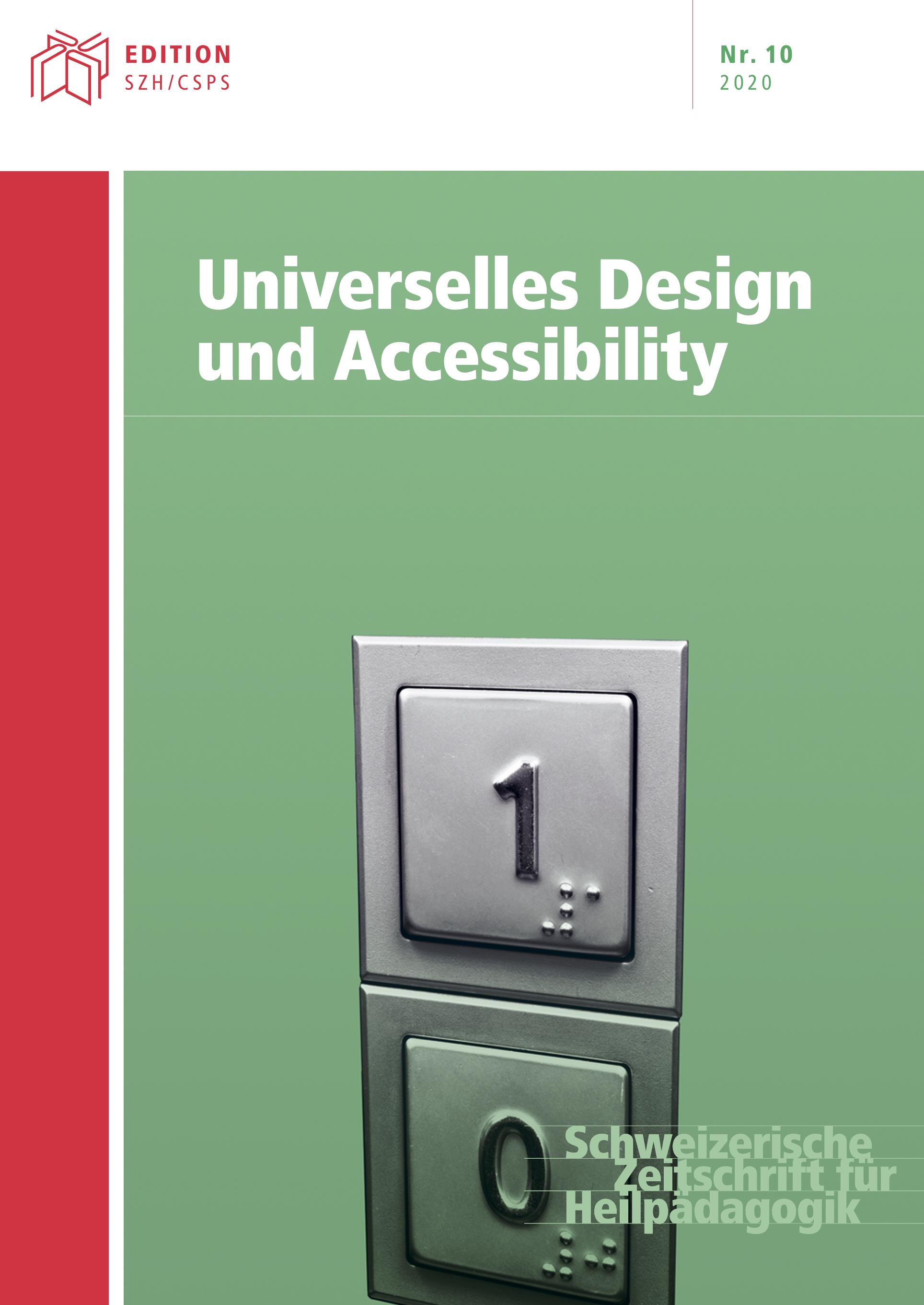 					Ansehen Bd. 26 Nr. 10 (2020): Universelles Design und Accessibility
				