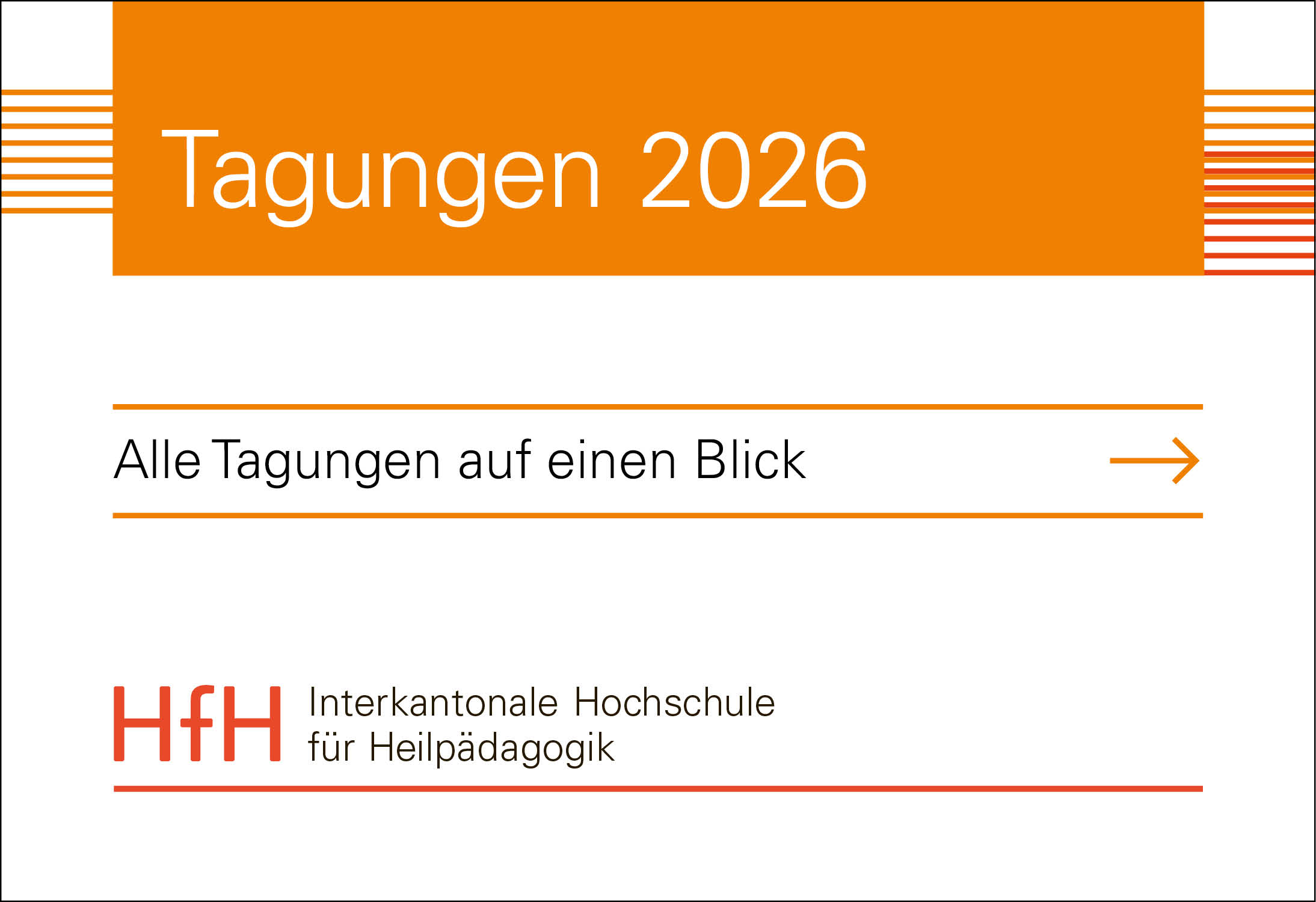 Tagungsprogramm der HfH