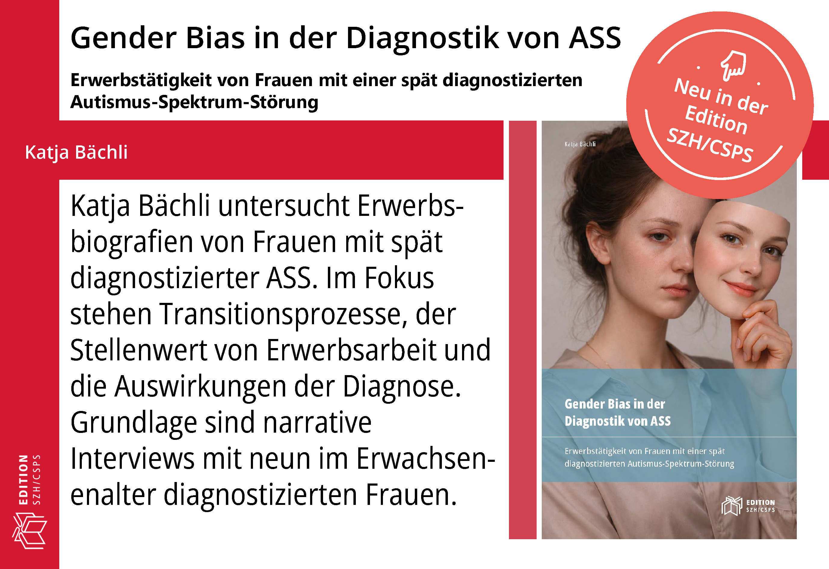 Neuerscheinung von Katja Bächli in der Edition SZH/CSPS