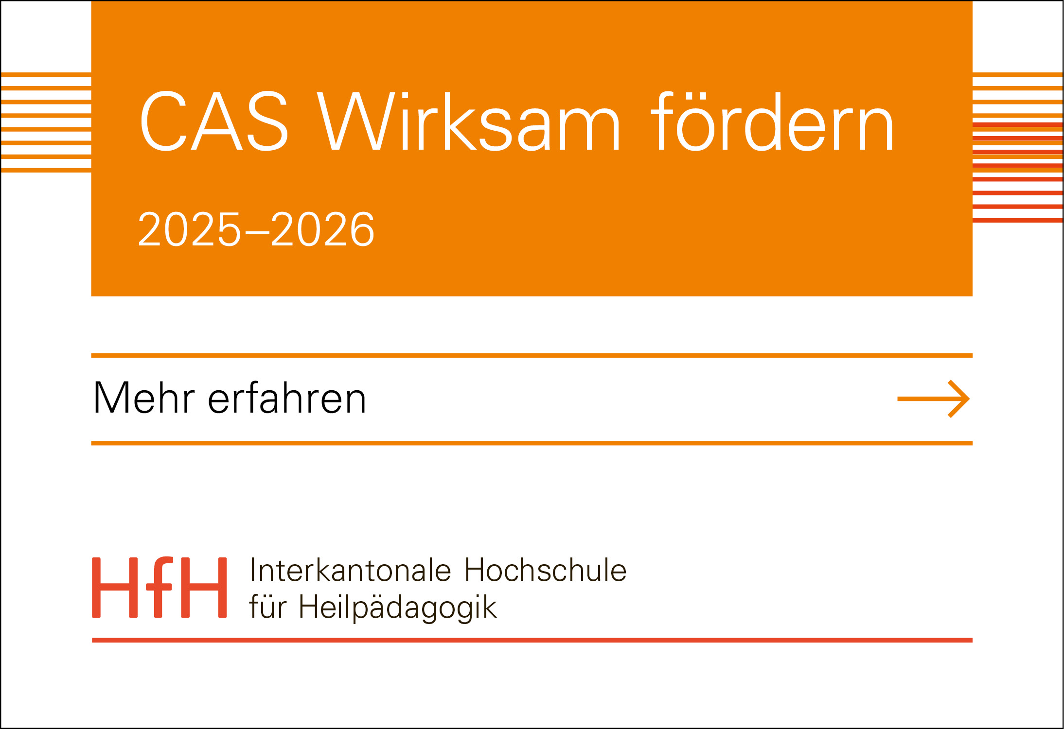CAS Wirksam fördern